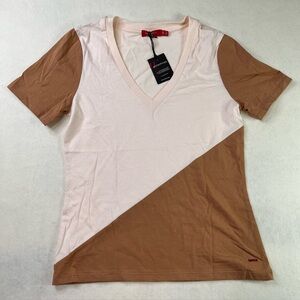 NWT n:philanthropy Color block Basic T-Shirt Ginger/Petal Pink size Small